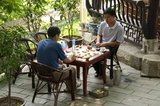 Xiangqi (Chinese: 象棋, p Xiàngqí), also called Chinese chess, is a strategy board game for two players. It is one of the most popular board games in China, and is in the same family as Western (or international) chess, chaturanga, shogi, Indian chess and janggi. Besides China and areas with significant ethnic Chinese communities, xiangqi (cờ tướng) is also a popular pastime in Vietnam.<br/><br/>

Cuiweiyuan (Cuiwei Park) was originally constructed during the Ming Dynasty somewhere between 1425 and 1435.<br/><br/>

Guiyang is the capital of China's Guizhou province and is situated on the east of the Yunnan–Guizhou Plateau, and on the north bank of the Nanming River, a branch of the Wu River. It was first constructed as early as 1283 AD during the Yuan Dynasty. It was originally called Shunyuan (順元), meaning obeying the Yuan (the Mongol rulers).