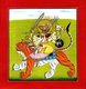 India / Nepal: Painting of the Hindu Goddess Varahi characteristically represented with the head of a boar and riding a tiger
